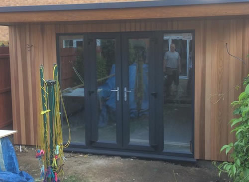 a garden room in hertfordshire