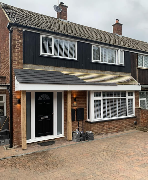 sloped roof building Hertfordshire